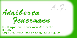 adalberta feuermann business card